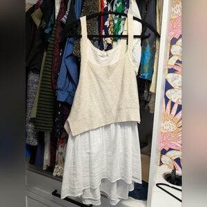By Anthropologie Jenna Twofer Sweater Tank, size XL